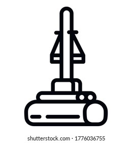 Sponge mop icon. Outline sponge mop vector icon for web design isolated on white background