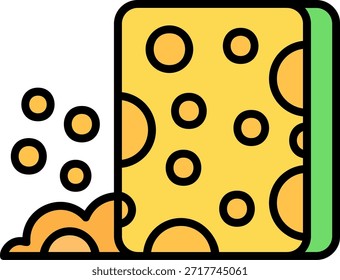 Esponja Nuevo Vector de diseño de iconos creativos