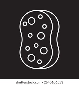 sponge simple icon, vector illustration 
