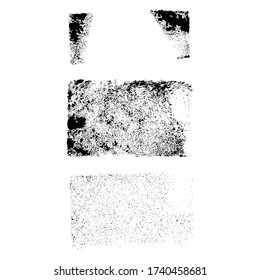 Sponge textures. Paint stamps vector elements. Design, decor, grunge textures