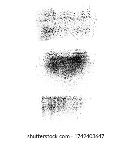 Sponge textures. Paint stamps vector elements. Design, decor, grunge textures