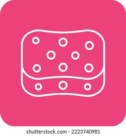 Sponge vector icon. Can be used for printing, mobile and web applications.