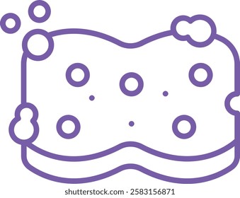 Sponge vector icon. Can be used for printing, mobile and web applications.