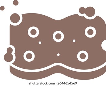 Sponge vector icon. Can be used for printing, mobile and web applications.