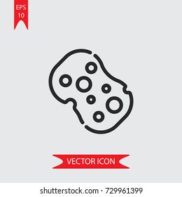 Sponge vector icon, illustration symbol