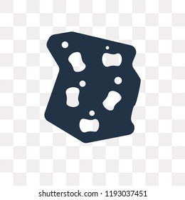 Sponge vector icon isolated on transparent background, Sponge transparency concept can be used web and mobile