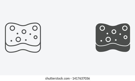 Sponge vector icon sign symbol