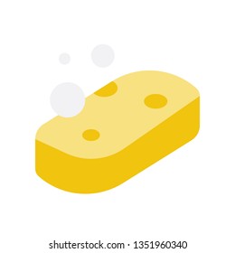 Sponge vector illustration, Hygiene flat design icon