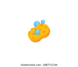 Sponge vector isolated icon. Emoji illustration. Sponge vector emoticon