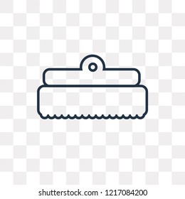 Sponge vector outline icon isolated on transparent background, high quality linear Sponge transparency concept can be used web and mobile