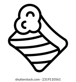 Sponge wash icon outline vector. Liquid detergent. Water product