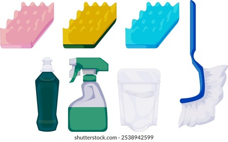 Sponges and Detergent Set | Basic Cleaning Tools