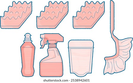 Sponges and Detergent Set | Basic Cleaning Tools