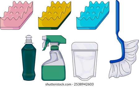 Sponges and Detergent Set | Basic Cleaning Tools