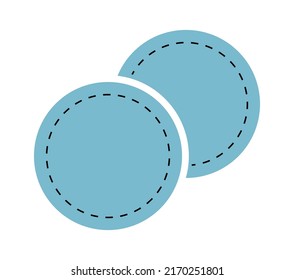 Sponges Manicure Beauty Tool. Vector illustration