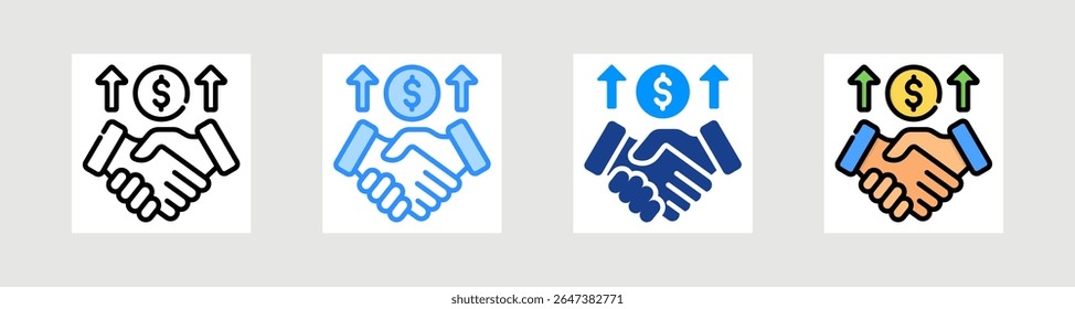 Sponsor Icon Collection Set Multiple Style