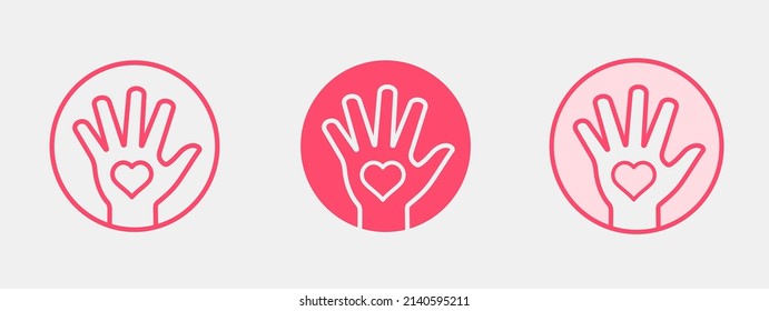 Icono del patrocinador. Donar, ayudar, apoyar plantilla de logotipo. Ilustración vectorial.