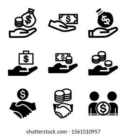 sponsor icon isolated sign symbol vector illustration - Collection of high quality black style vector icons
