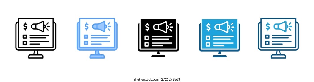 Conjunto de iconos de patrocinador colección de estilo múltiple