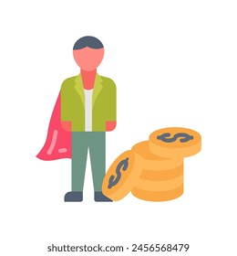 Sponsor icon in vector. Logotype
