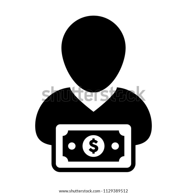 Sponsor Icon Vector Male User Person Stock Vector Royalty - 