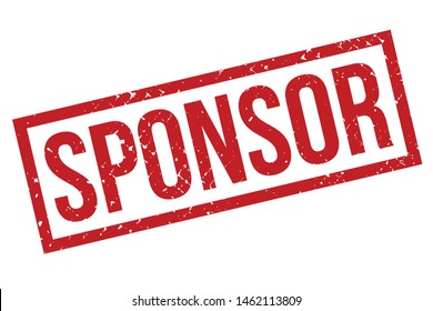 Sponsor Rubber Stamp. Sponsor Rubber Grunge Stamp Seal Vector Illustration - Vector