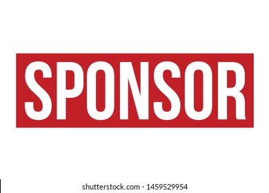 Sponsor Rubber Stamp. Sponsor Stamp Seal – Vector
