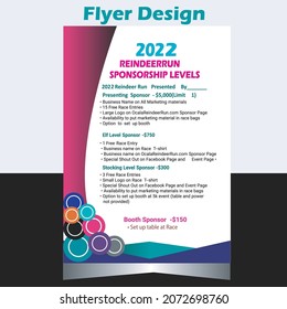 Sponsorship Flyer 2022 Design And Vector Design Or Image.