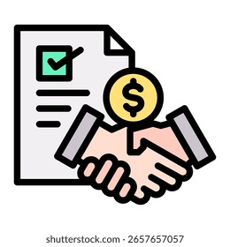 Sponsorship Icon Element For Design And Vector