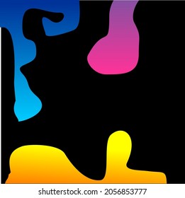 
spontaneity abstract shape , gradient color vector