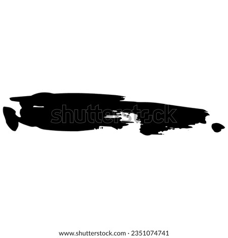 spontaneous and abstract lines, black ink