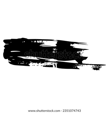 spontaneous and abstract lines, black ink