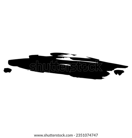 spontaneous and abstract lines, black ink