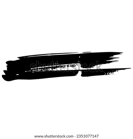 spontaneous and abstract lines, black ink