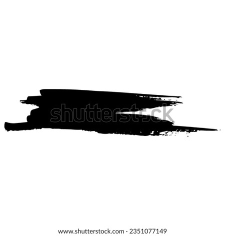 spontaneous and abstract lines, black ink