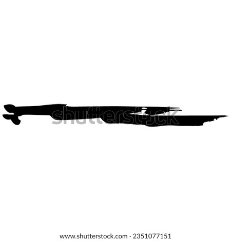 spontaneous and abstract lines, black ink