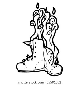 spontaneous combustion cartoon