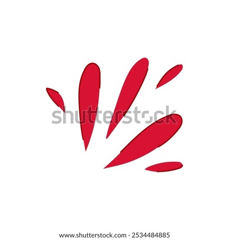 spontaneous exclamation doodle cartoon. whimsical quirky, imaginative abstract, bold dynamic spontaneous exclamation doodle sign. isolated symbol vector illustration