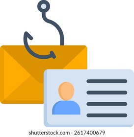 Spoofing Icon Flat Vector Illustration