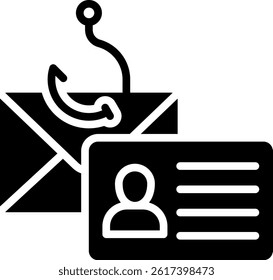 Spoofing Icon Glyph Vector Illustration
