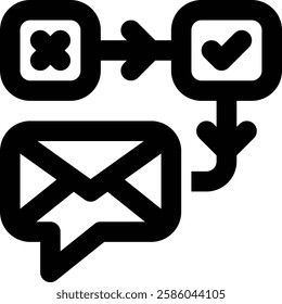 Spoofing, Message Spoofing Outline Icon