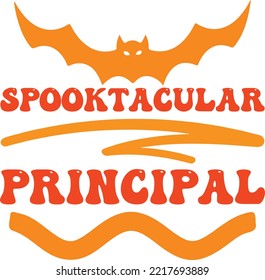 spooktacular principal vector file svg