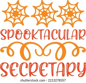 spooktacular secretary vector file svg