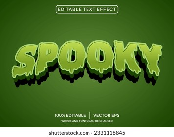 spooky 3D editable text effect