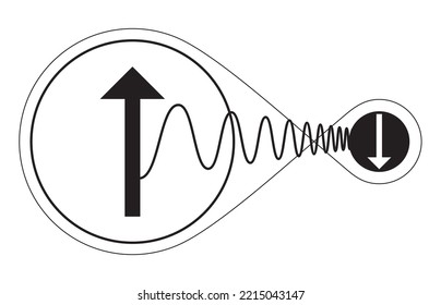 Spooky Action at a Distance, a conceptual illustration of quantum entanglement. Visualization of quantum coherence, 