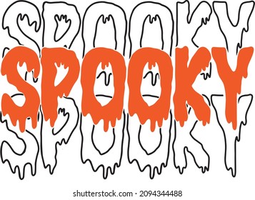 Spooky babe Halloween party decoration for T-shirt cards bags cards frames cups spooky baby icon