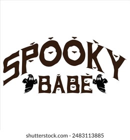 DISEÑO DE CAMISETA DE HALLOWEEN DE BEBÉ ESPELUZNANTE,