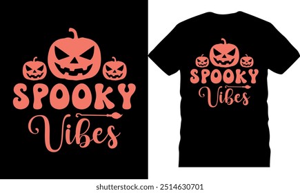 Spooky Babe, Spooky Vibes, Howdy Pumpkin Halloween TShirt design, printable t-shirt, High-quality t-shirt design, Original Vector illustration t-shirt design, Best Halloween t-shirts, Creative design