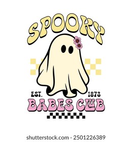 Spooky babes club  HALLOWEEN T-SHIRT DESIGN