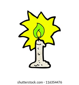spooky candle cartoon